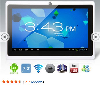 MD708 Android 4.0 7 polegadas Tablet no focalprice