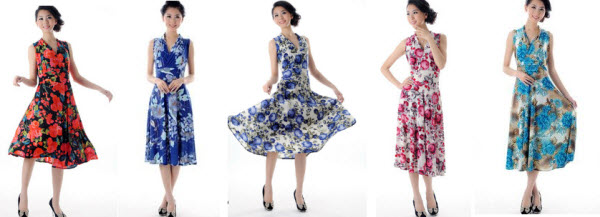 vestidos florais em Aliexpress.com