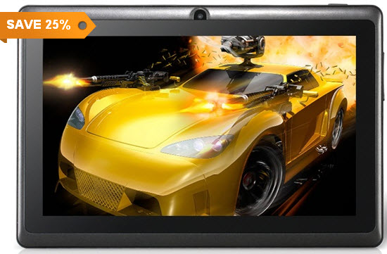 Q27B 7 "Android 4.0.4 A13 1.2GHz Tablet PC com Wi-Fi, 3G externo e Capacitive Touch (4GB)