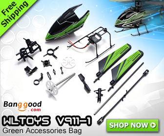 WLtoys V911-1 Verde helicóptero CR Acessórios Bolsa