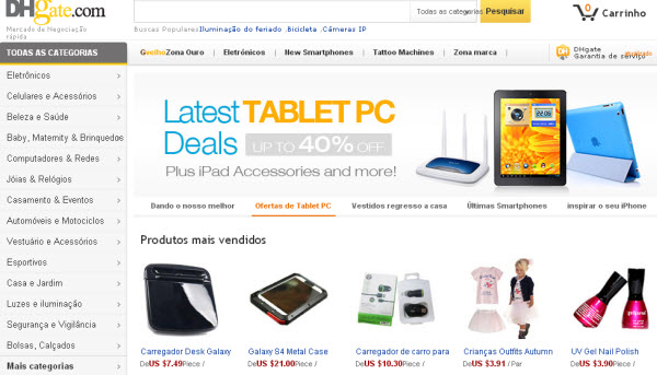 atacado da China loja DHgate.com
