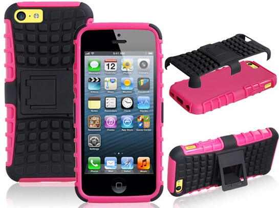 case protetor suporte de plástico para iPhone 5C