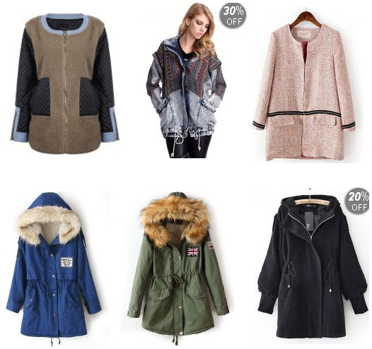 Sheinside principais ofertas em casacos da moda das mulheres