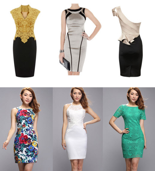 principais ofertas em 2013 vestidos BODYCON